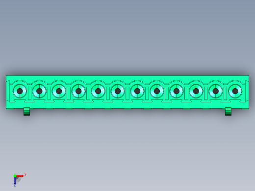 DEGSON 2EDG 系列 5.0mm 可插拔接线端子组-2EDGB-5.0-12P-14-00AH俯视缩略图