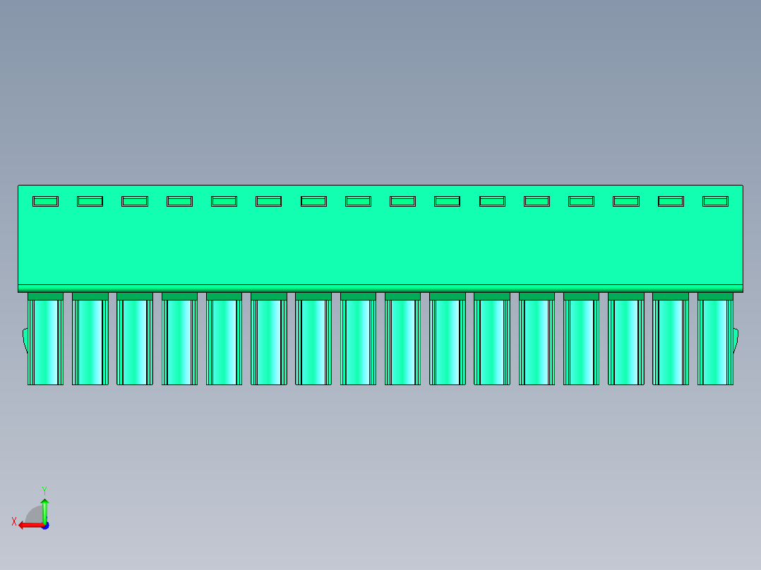 DEGSON 15EDG 系列 3.5mm 插拔式接线端子 FullPack-15EDGK-3.5-16P-14-00AH后视图