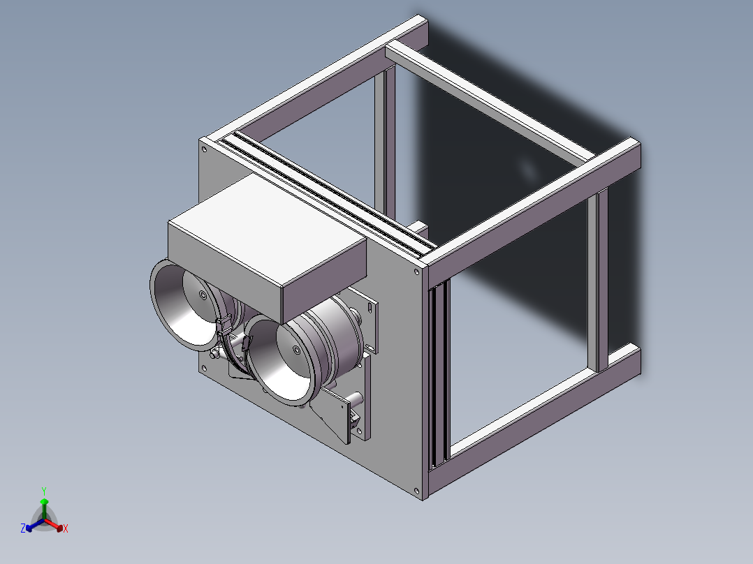 半自动的组装设备正等轴测图