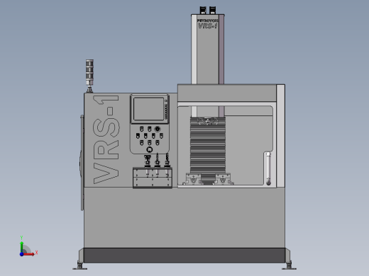 数控铣床CNC3D图纸 非标自动化设备3D图纸3D模型前视缩略图