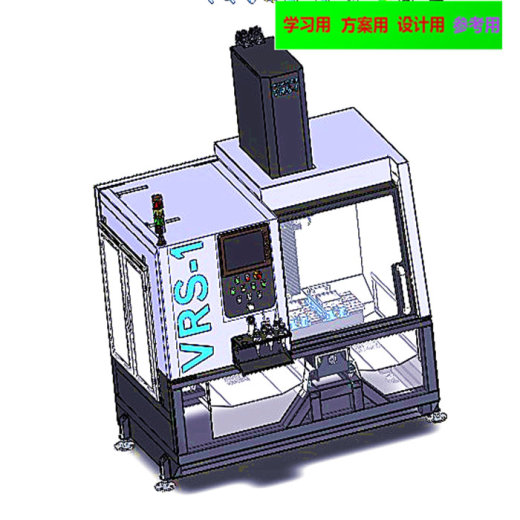 数控铣床CNC3D图纸 非标自动化设备3D图纸3D模型缩略图