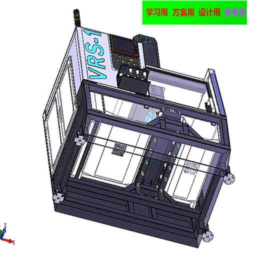 数控铣床CNC3D图纸 非标自动化设备3D图纸3D模型缩略图