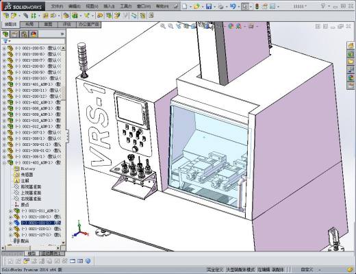 数控铣床CNC3D图纸 非标自动化设备3D图纸3D模型缩略图