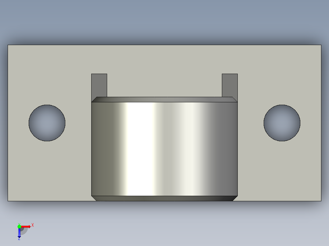 角型張力器(固定型)ANT-S-3D多系列多零件图纸模型俯视图
