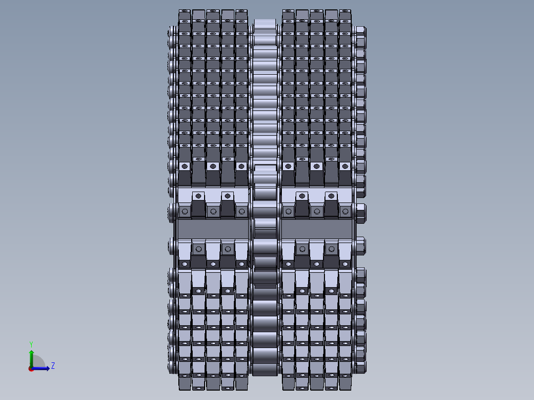 大型RC车的履带轮结构左视图