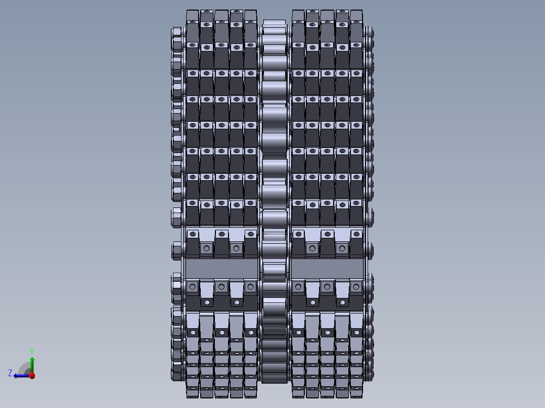 大型RC车的履带轮结构右视图