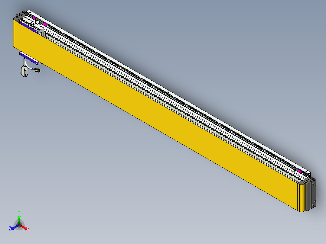 威洛博VL系列直线电机模组-VL14S1-S1500正等轴测图