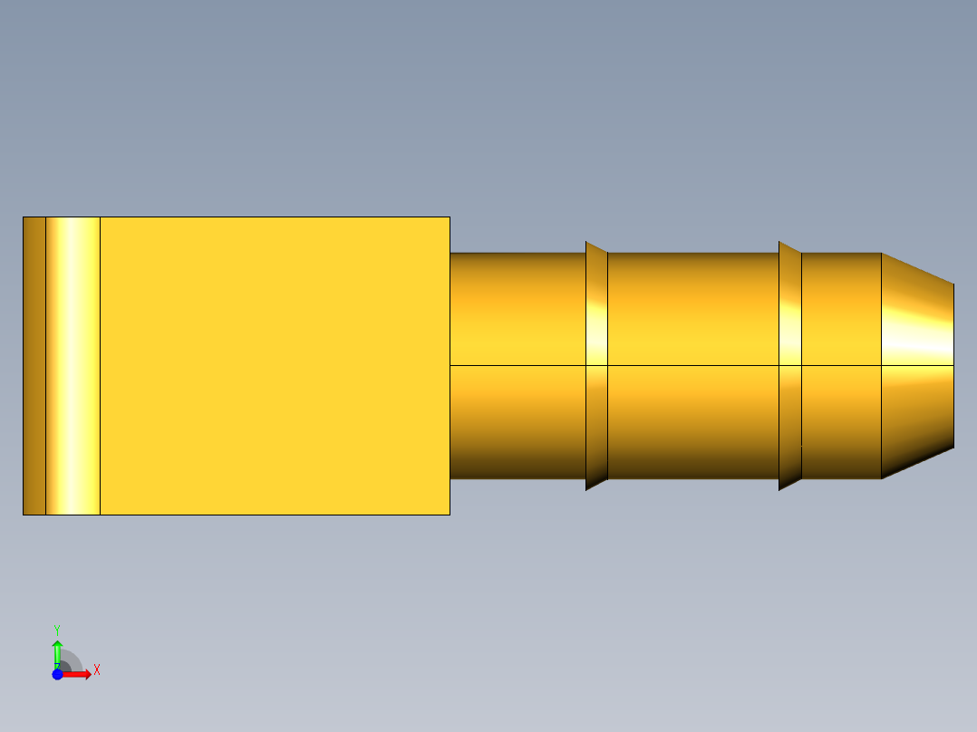 工业通用螺蚊管倒齿式工业硬管接头Union Elbow 225-4-4前视图