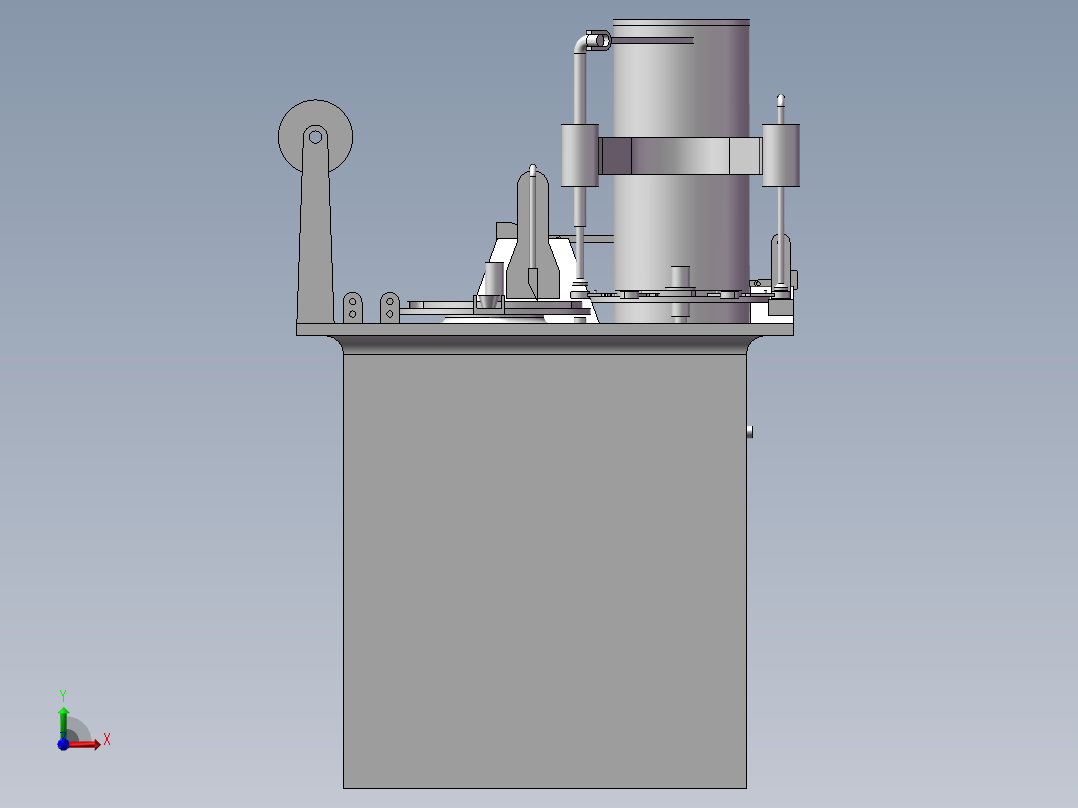 JX608-糖果包装机设计三维建模含cad图纸前视图