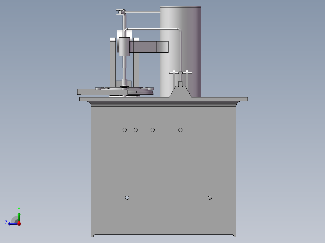 JX608-糖果包装机设计三维建模含cad图纸右视图