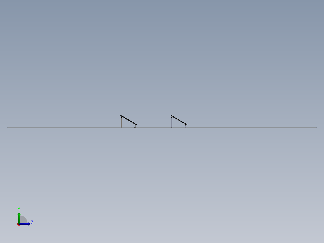 太阳能电池板安装结构2左视图
