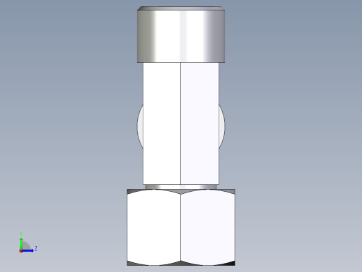 卡套式工业通用硬管接头EO_Swivel_nut_run_tee_EL14SOMD71左视缩略图