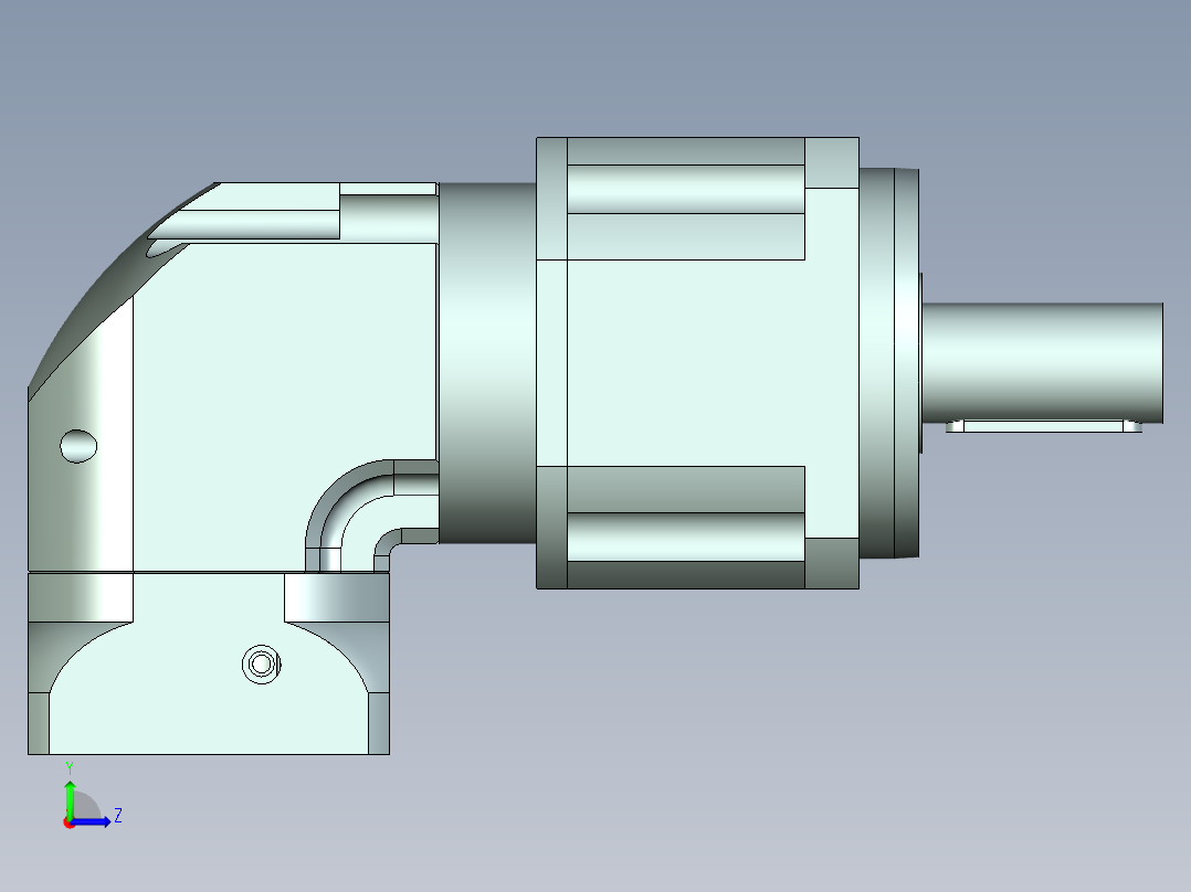 直齿ZPLX142-L2 22-110-145-M8.stp左视图