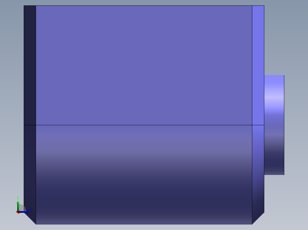 S7 长行程电磁铁座左视图