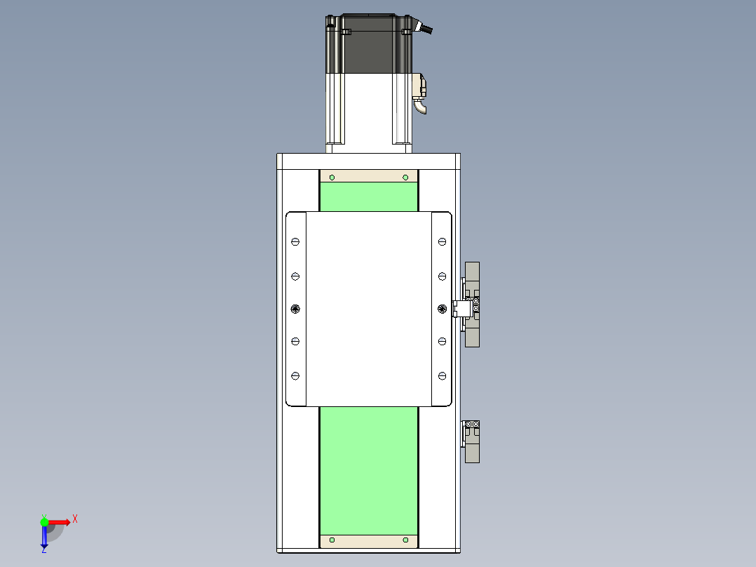 丝杠滑台-全封闭-EC17-Lx-C-S100-BC-P75-D3俯视图