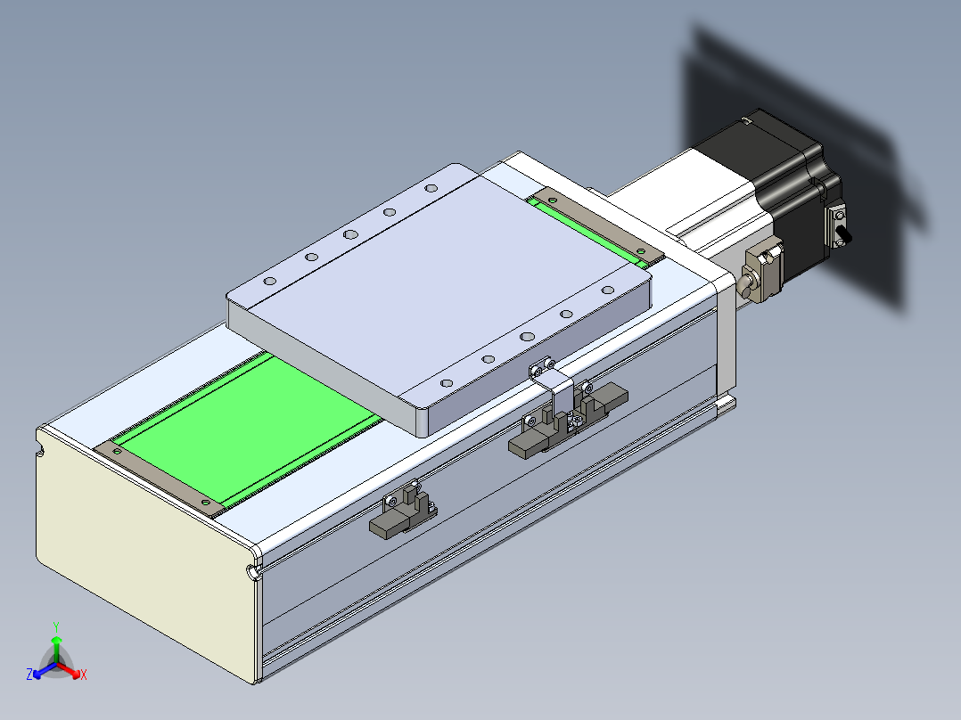 丝杠滑台-全封闭-EC17-Lx-C-S100-BC-P75-D3正等轴测图