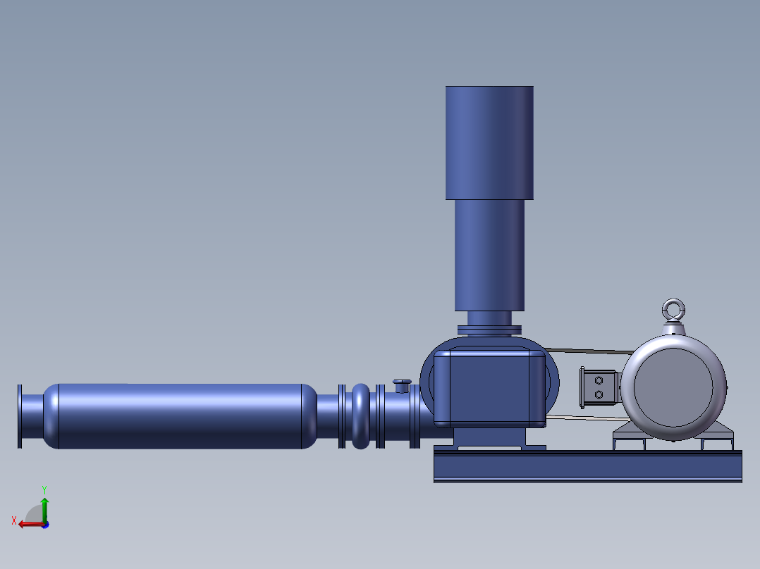 250罗茨风机后视图