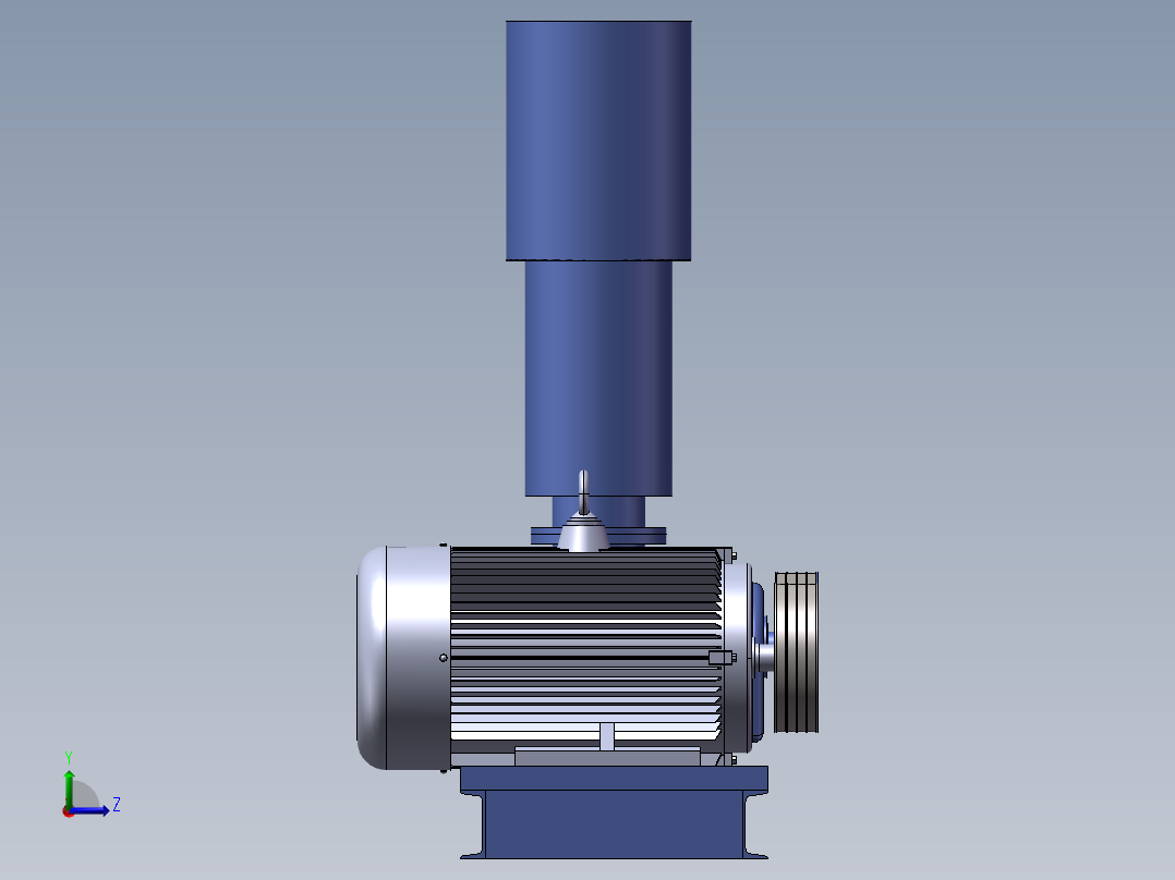 250罗茨风机左视图