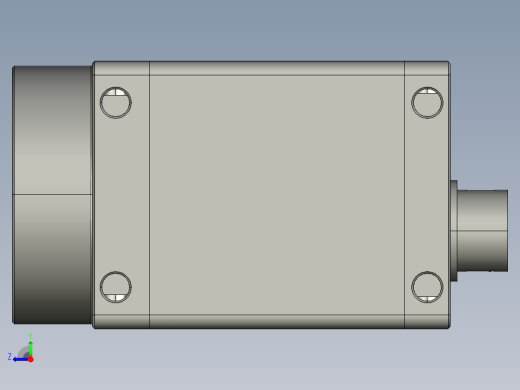 大恒相机镜头Daheng_ME2S-U3_3D_Drawing (1)多系列图纸右视缩略图