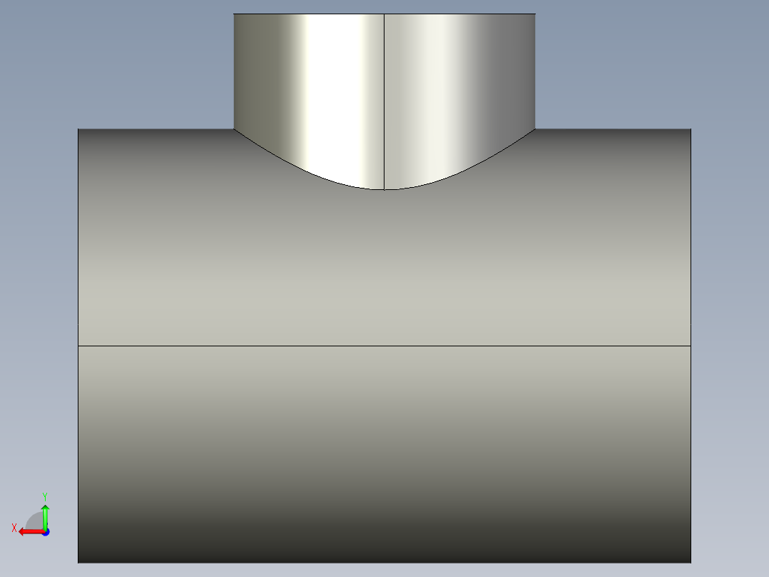 船舶管路系统SeaCor_Molded_ReducingTee_SxSxS_37J101532_6in x 4in后视图
