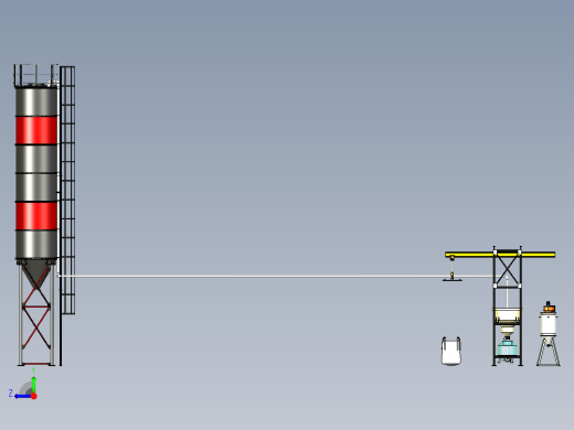 水泥石灰卸载站右视缩略图