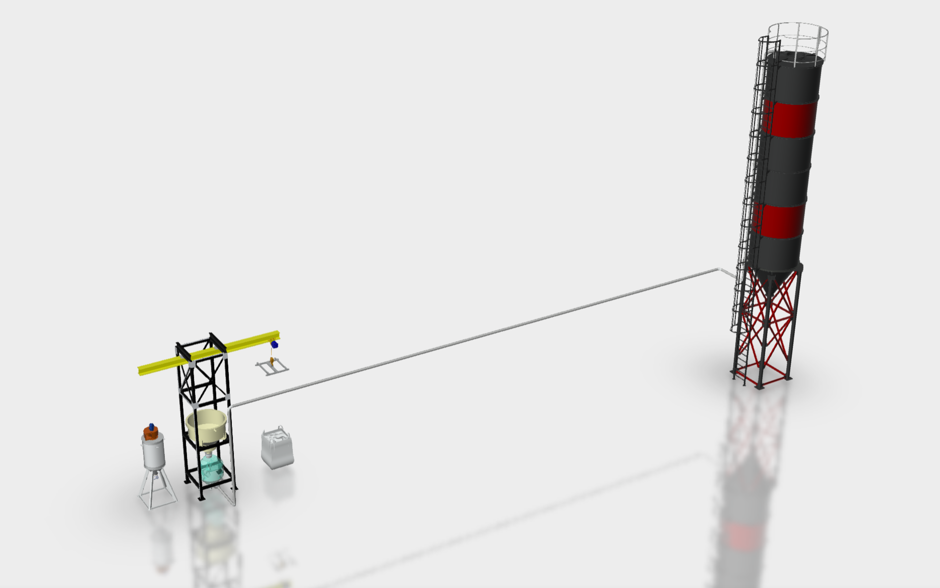 水泥石灰卸载站