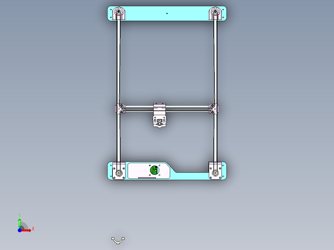 主板数控绘图仪前视图