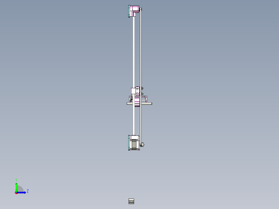 主板数控绘图仪左视图