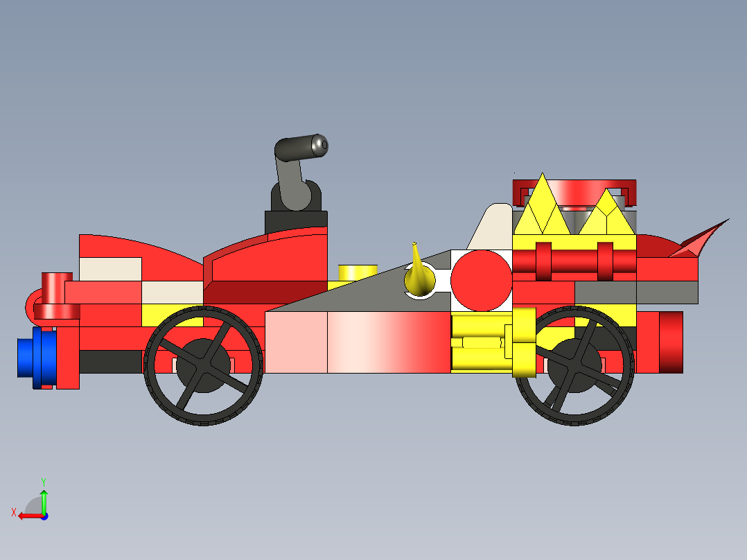 B3003599-乐积木高车后视图