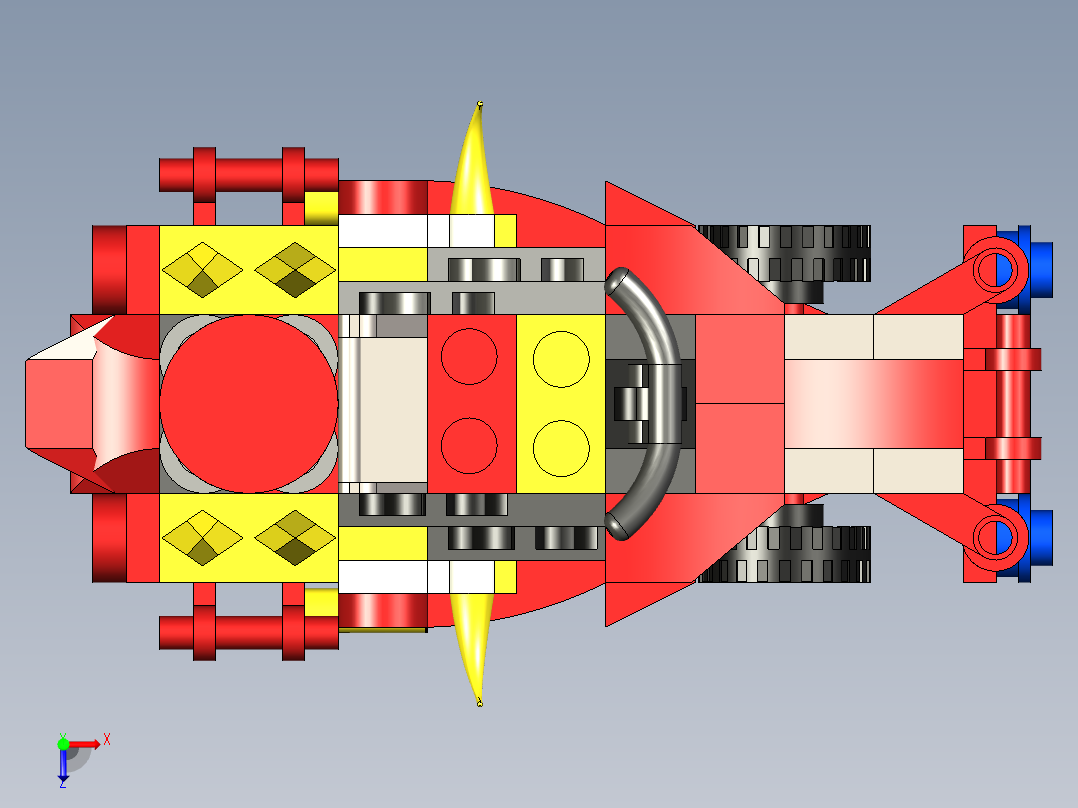 B3003599-乐积木高车俯视图