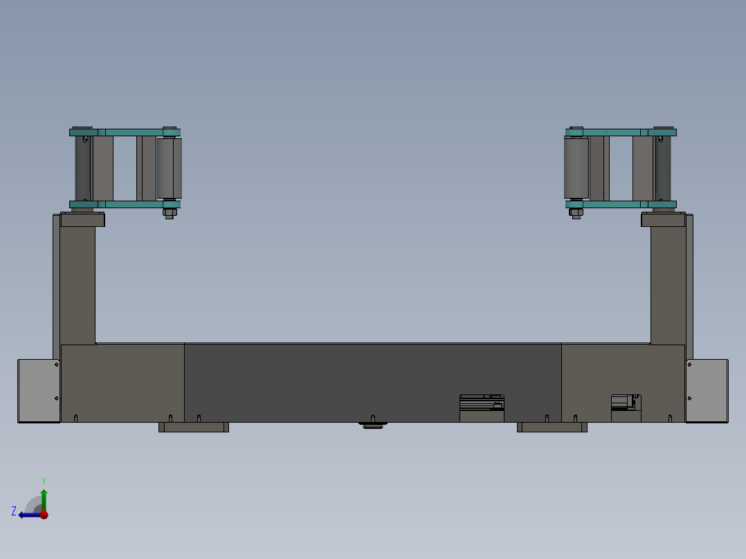 轮胎对中机构右视图
