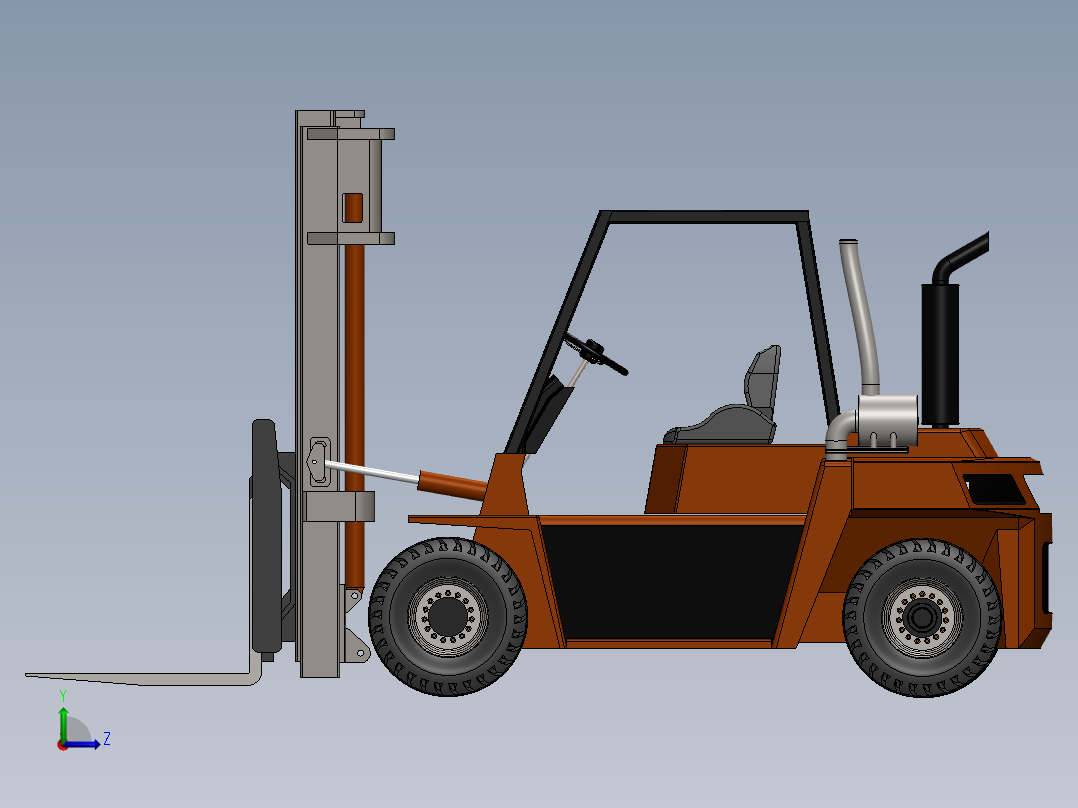 叉车、 叉车 SW X_t左视图