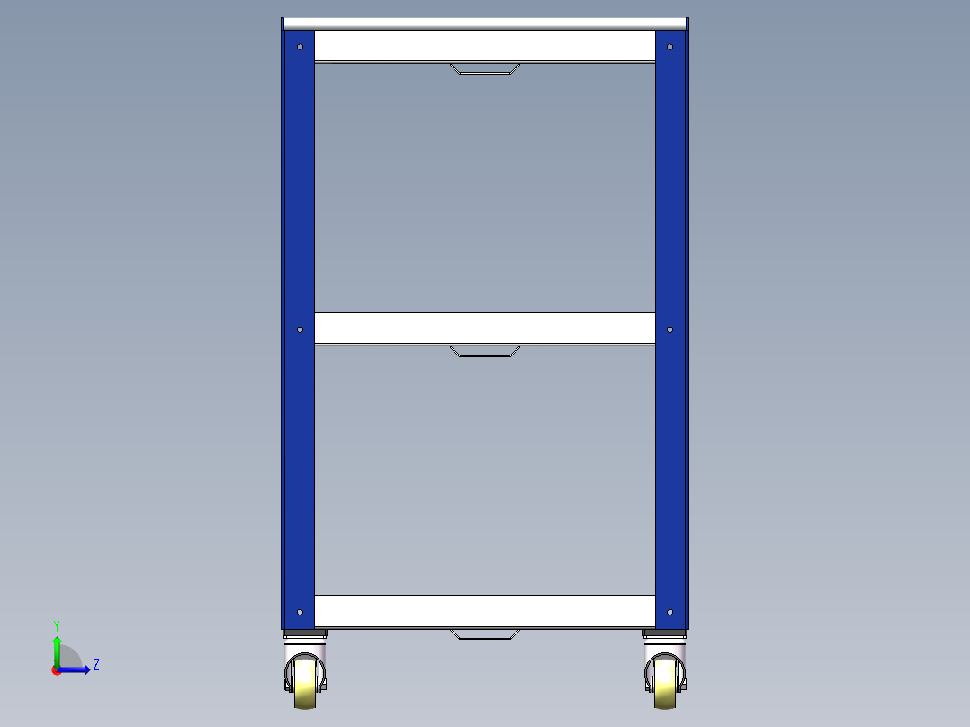 货架、周转车3左视图