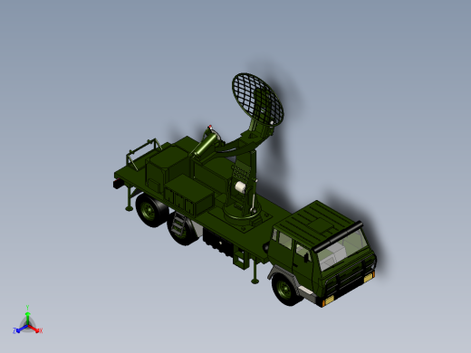 陆军雷达车模型1