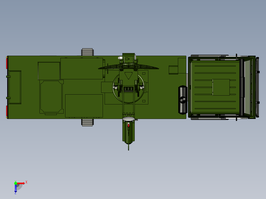 陆军雷达车模型1俯视图