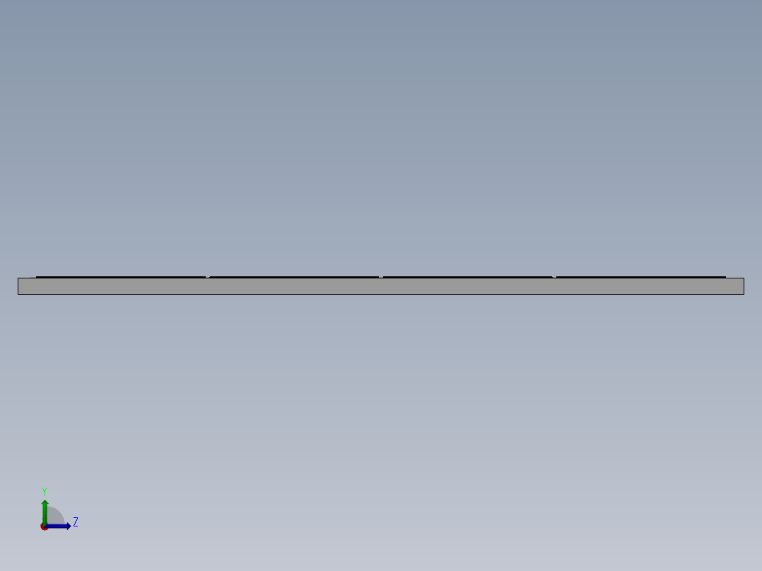 太阳能电池板 3D 模型左视图