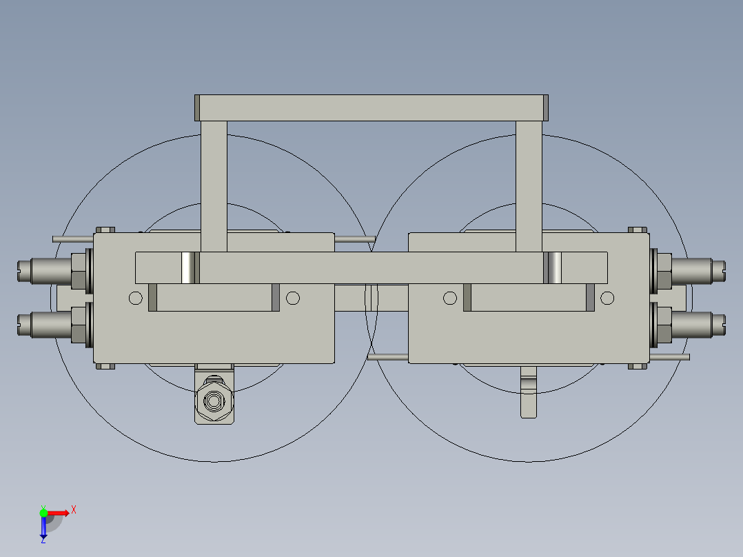 SLJ-13电池夹抓A俯视图