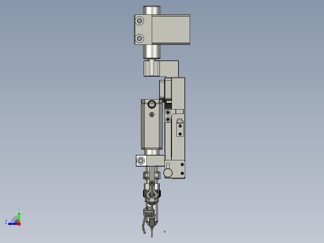三轴焊锡头右视图