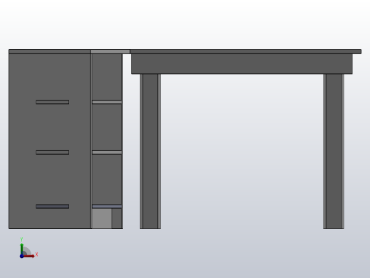 个人的桌子前视缩略图