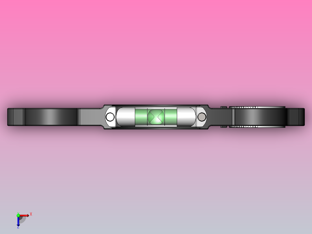 水平尺水平器俯视图