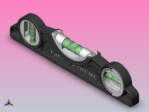 水平尺水平器正等轴测缩略图