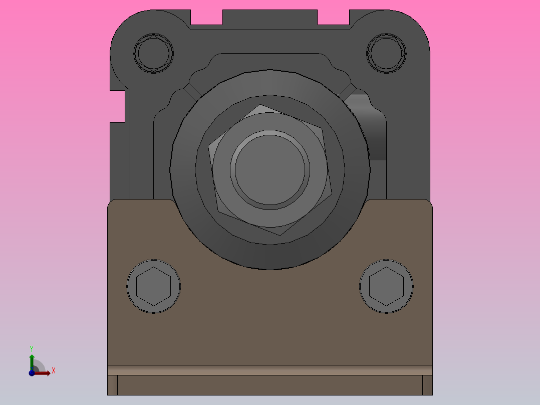 SEJ双轴复动行程可调型气缸SEJ 50×300-50-S前视图