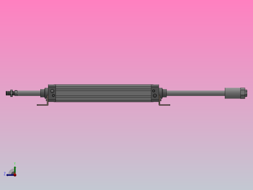 SEJ双轴复动行程可调型气缸SEJ 50×300-50-S右视缩略图