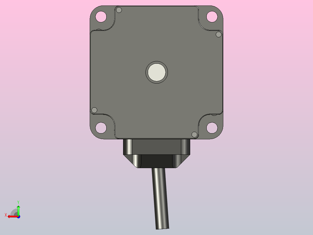 步进电机开环MP3-60H088-F36后视图