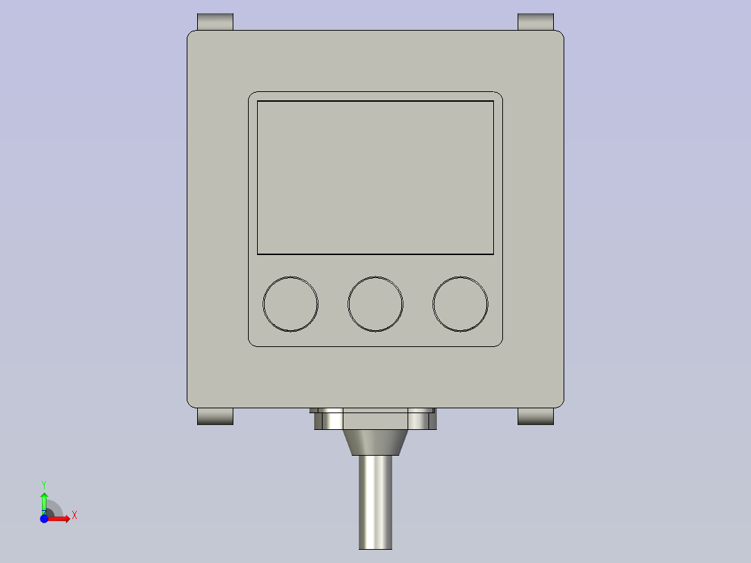 ISE40A-01-R-E-X501_ASM-数显压力开关前视图