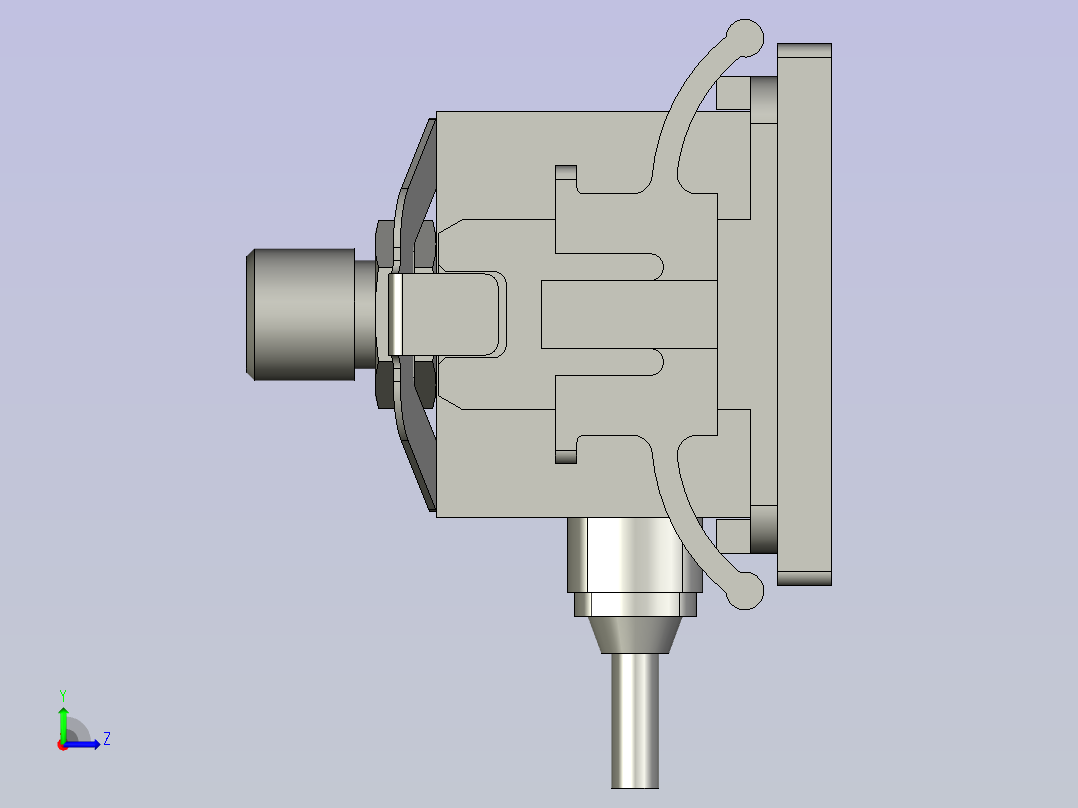 ISE40A-01-R-E-X501_ASM-数显压力开关左视图