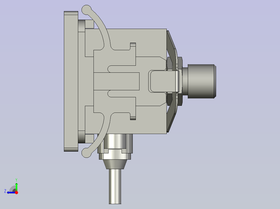ISE40A-01-R-E-X501_ASM-数显压力开关右视图