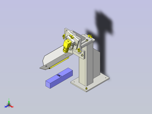 一款摄像机位置调整机构3D图模型