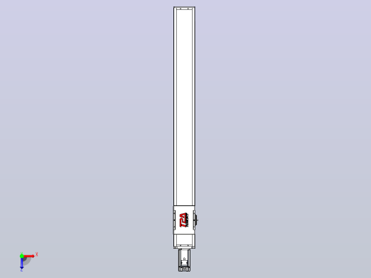 滚珠丝杠直线轴带导轨全封闭TPA-HCR-110D-1610C-L1000-M-Y-P40-N3俯视缩略图