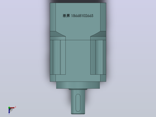 PLX60(孔输出)精密行星减速机[PLX60-4-S2-P2-16]俯视缩略图